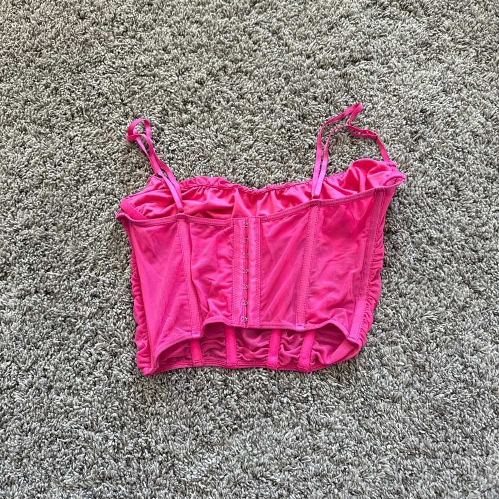 Pink Women's Corset Top